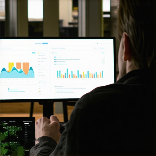 SEO analyst reviewing local market data and community insights for strategic planning