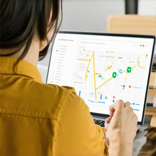 Business owner reviewing local SEO data in Plano, Texas