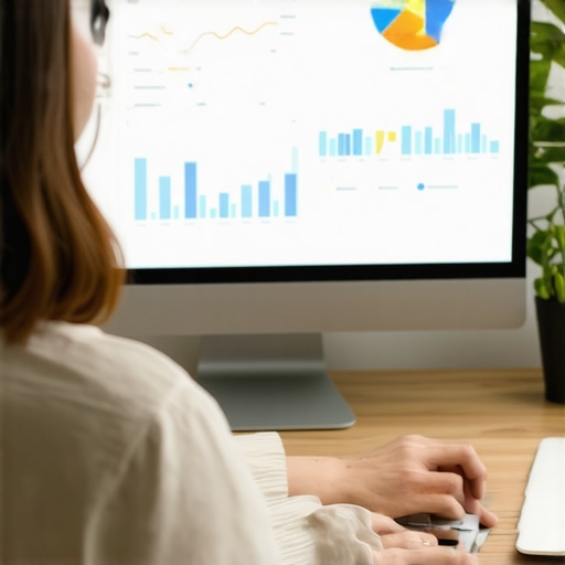 Business owner reviewing local SEO metrics on a laptop.