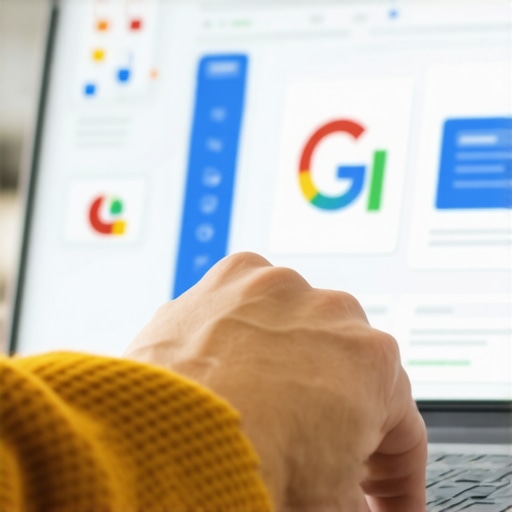 Person editing Google My Business profile on laptop for local SEO in Plano