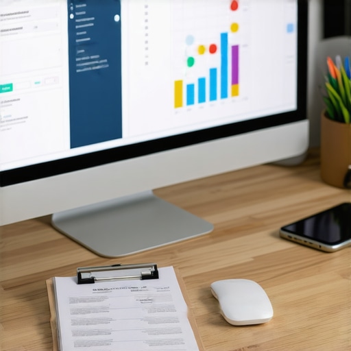 Tools for Local SEO Maintenance in Plano Workspace with SEO tools open on monitor, showing local SEO dashboards and analytics