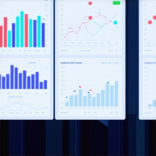A person analyzing local SEO metrics on a digital marketing dashboard.
