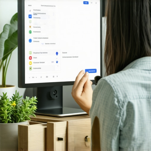 Business owner editing Google My Business profile with local tags in Plano