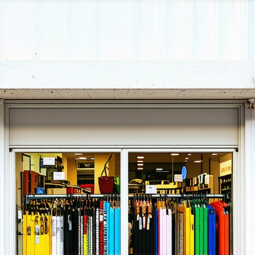 A bustling retail shopfront in Plano, Texas, showcasing a vibrant and inviting entrance