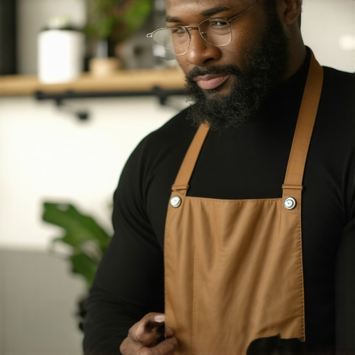 Shop owner updating Google My Business profile on laptop