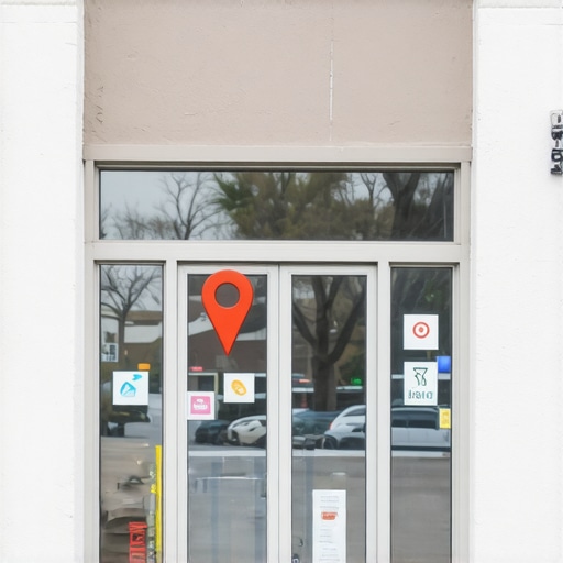 A storefront in Plano with a properly optimized Google My Business pin and signage